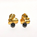 Aretes Flor de ónix