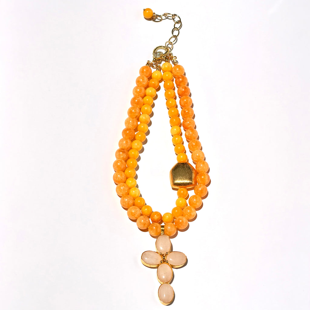 Collar Calcita Naranja