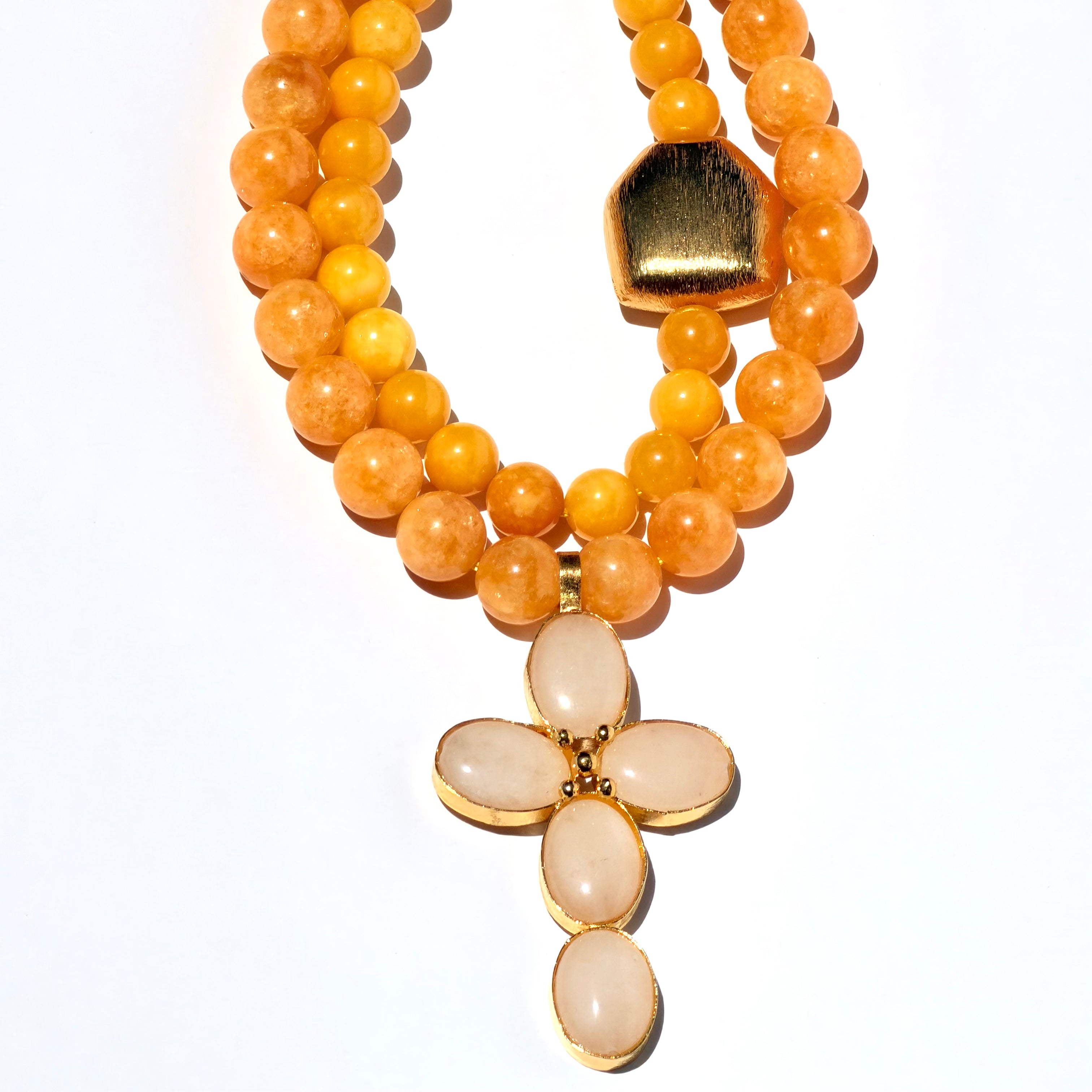 Collar Calcita Naranja