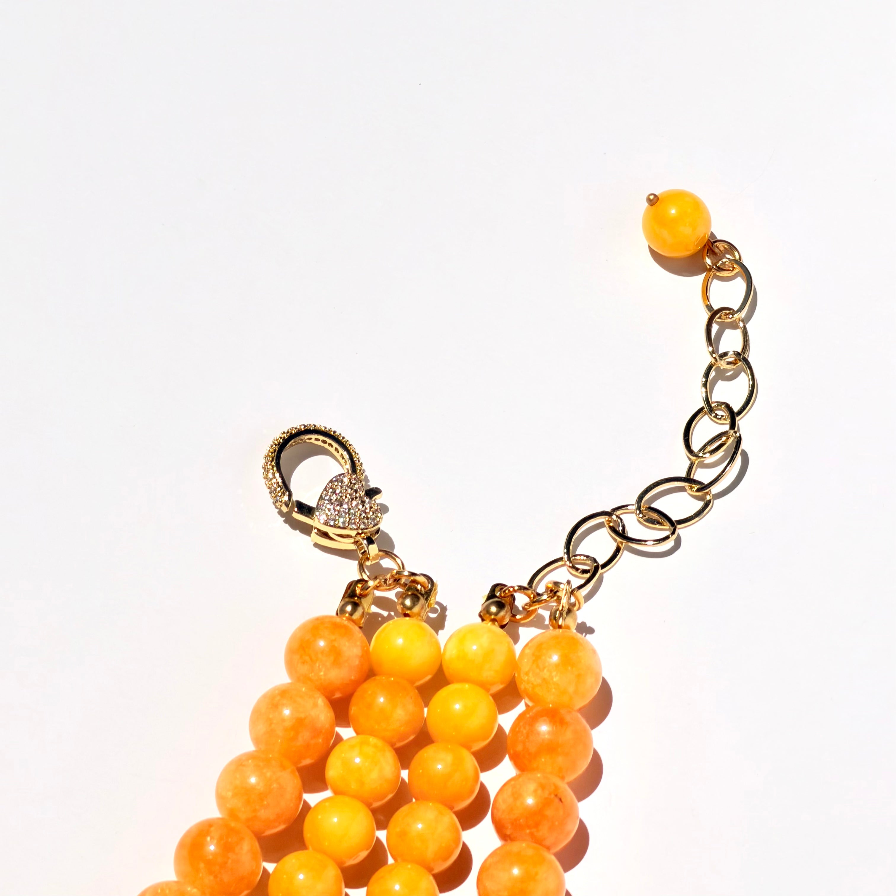 Collar Calcita Naranja